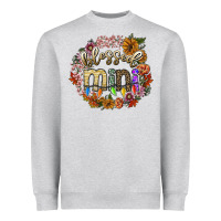 Heather Grey blessed mini Heavyweight Sweatshirt - SublimationCraftShop