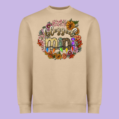 Blessed Mini Heavyweight Sweatshirt Designed By Sublimationcraftshop