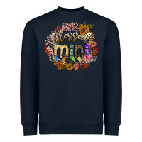 Navy blessed mini Heavyweight Sweatshirt - SublimationCraftShop