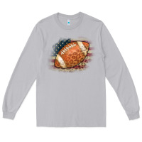 Moon Dust American Flag Football Leopard Long Sleeve Tee - CowCowDesign