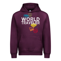Mauve Wine world traveler passport stamp gift shirt for men and women t shirt Urban Hoodie - trangStudio