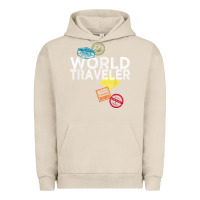 Pigment French Oak world traveler passport stamp gift shirt for men and women t shirt Urban Hoodie - trangStudio
