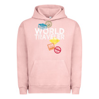 Pigment Salmon world traveler passport stamp gift shirt for men and women t shirt Urban Hoodie - trangStudio