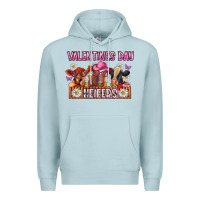 Blue Mist valentines day heifers Premium Hoodie - CowhideDigitalArt