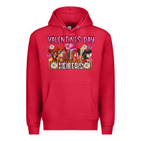 Cardinal valentines day heifers Premium Hoodie - CowhideDigitalArt