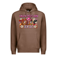 Chestnut valentines day heifers Premium Hoodie - CowhideDigitalArt