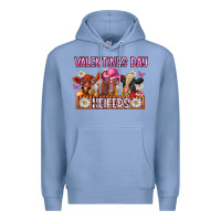 Colony Blue valentines day heifers Premium Hoodie - CowhideDigitalArt