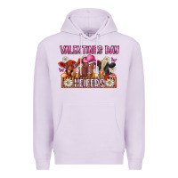 Lilac valentines day heifers Premium Hoodie - CowhideDigitalArt