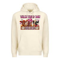 Sandshell valentines day heifers Premium Hoodie - CowhideDigitalArt