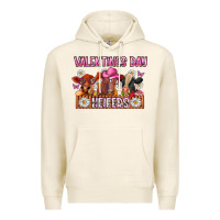 Tofu valentines day heifers Premium Hoodie - CowhideDigitalArt
