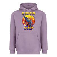 Lavender super dad Heavyweight Hoodie - BarkalooDesign