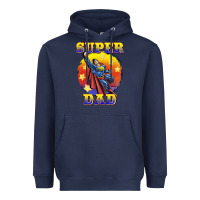 Navy super dad Heavyweight Hoodie - BarkalooDesign