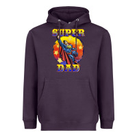 Plum super dad Heavyweight Hoodie - BarkalooDesign