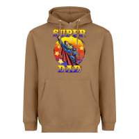Toasted Coconut super dad Heavyweight Hoodie - BarkalooDesign