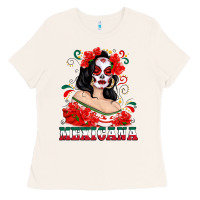 Mexicana With Skull Girl Ladies Tee | Teevron
