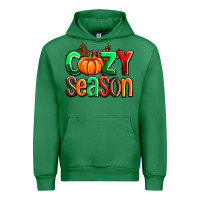 Emerald cozy season with fall colors palette and pumpkin Urban Hoodie - AdoDesignShop