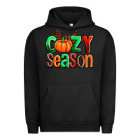 Pigment Black cozy season with fall colors palette and pumpkin Urban Hoodie - AdoDesignShop