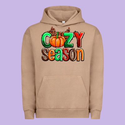 Cozy Season With Fall Colors Palette And Pumpkin Urban Hoodie Designed By Adodesignshop