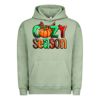 Pigment Oil Green cozy season with fall colors palette and pumpkin Urban Hoodie - AdoDesignShop