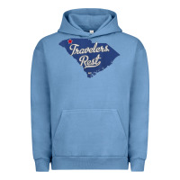 Pigment Pebble Blue travelers rest south carolina sc map Urban Hoodie - trangStudio