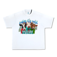 White heifers its cold outside Urban Heavy Tee - CowGirlArtShop