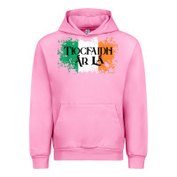 Fuchsia Pink Tiocfaidh Ar La Vintage Ireland Irish Flag Gifts For Men Urban Hoodie - trangStudio
