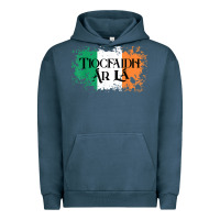 Pigment Midnight Navy Tiocfaidh Ar La Vintage Ireland Irish Flag Gifts For Men Urban Hoodie - trangStudio