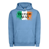 Pigment Pebble Blue Tiocfaidh Ar La Vintage Ireland Irish Flag Gifts For Men Urban Hoodie - trangStudio