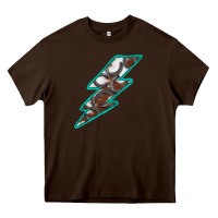Chocolate Brown Horseshoe Lightning Heavy Core Tee - Bettercallsaul