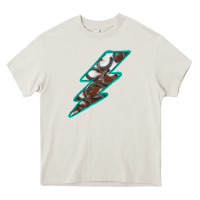 Cream Horseshoe Lightning Heavy Core Tee - Bettercallsaul
