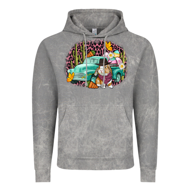 Western Rabbit Easter Day Vintage Hoodie by CowGirlArtShop | Teevron