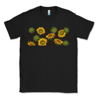 Black summer with sunflowers Classic Tee - TumblerDesignByShophia