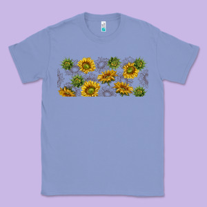 Summer With Sunflowers Classic Tee Designed By Tumblerdesignbyshophia