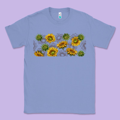 Summer With Sunflowers Classic Tee Designed By Tumblerdesignbyshophia