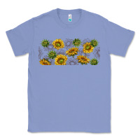 Colony Blue summer with sunflowers Classic Tee - TumblerDesignByShophia