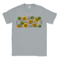 Heather Grey summer with sunflowers Classic Tee - TumblerDesignByShophia