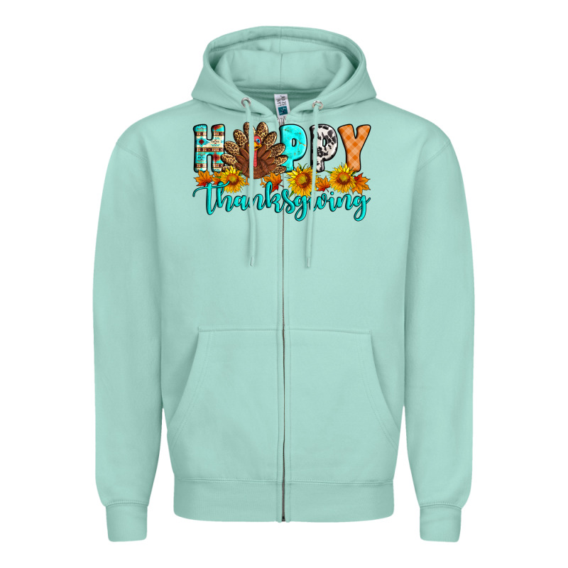 Happy Thanksgiving Zipper Hoodie by Artiststas | Teevron