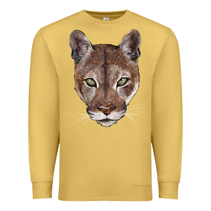 Florida Panther  Face Premium Sweatshirt by BarkalooDesign | Teevron