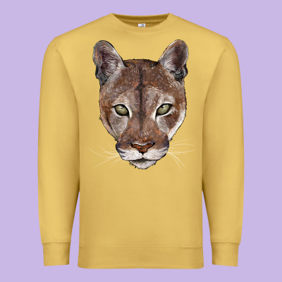 Florida Panther  Face Premium Sweatshirt Designed By Barkaloodesign