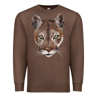 Chestnut florida panther  face Premium Sweatshirt - BarkalooDesign