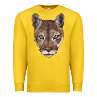 Lemon florida panther  face Premium Sweatshirt - BarkalooDesign