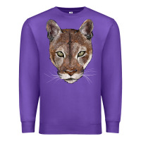 Purple florida panther  face Premium Sweatshirt - BarkalooDesign