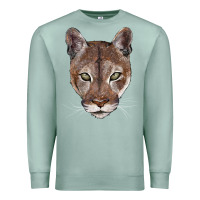 Seafoam florida panther  face Premium Sweatshirt - BarkalooDesign