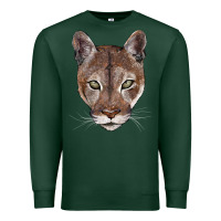 Sports Green florida panther  face Premium Sweatshirt - BarkalooDesign