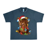Midnight Navy christmas heifer cow gnome Urban Heavy Tee - CowGirlArtShop