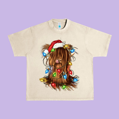 Christmas Heifer Cow Gnome Urban Heavy Tee Designed By Cowgirlartshop