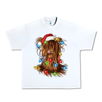 White christmas heifer cow gnome Urban Heavy Tee - CowGirlArtShop