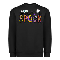 Black too cute to spook Heavyweight Sweatshirt - CowhideDigitalArt
