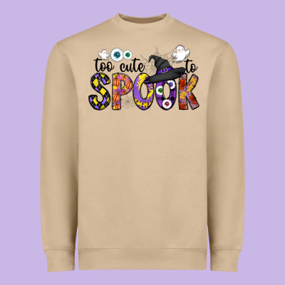 Too Cute To Spook Heavyweight Sweatshirt Designed By Cowhidedigitalart