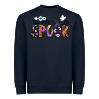 Navy too cute to spook Heavyweight Sweatshirt - CowhideDigitalArt